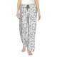thumbnail image 1 of Balery Black White Music Pantalones de pijama para mujer, pijamas ultraligeros, pantalones de estar por casa-Large, 1 of 6
