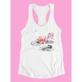thumbnail image 3 of Lotus Flower, Frog And Dragonfly Tank Women -Image by Shutterstock, Female Small, 3 of 4