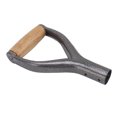 thumbnail image 1 of Replacement Shovel Handle Y Shaped with Wooden Grip, Ergonomic Design, Fits 1.22 Inch Mounting Hole for Garden Digging Raking Spade and Fork Tools 23cm, Iron and Beech, 1 of 7
