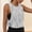 Gray, variant on CYMMPU Women's Ribbed Built-In Bra Tank Top, V-Neck Form-Fitting Cami with Removable Pads, Casual & Workout Sleeveless Top Yellow S