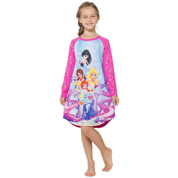 Intimo - Splashlings Raglan Nightgown Sleepwear Pajamas Pjs Mermaids ...