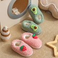 thumbnail image 2 of Baozhu Shoes Children's Indoor Shoes Plush Shoes Baby Heels Children's Cotton Slippers Plush Fruit Cotton Shoes, 2 of 5
