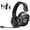 Black, variant on Breynko Wireless Gaming Headset, 2.4GHz USB Gaming Headphones with Bluetooth, Flip-to-Mute Mic, RGB Light, 3.5mm Wired for Xbox, Compatible with PC, PS5, PS4, Switch, Mobile,Steel Frame,Black
