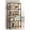 Rustic Nutmeg, Black, variant on Analiese 63-inch 4-shelf Bookshelf Rustic Nutmeg