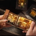thumbnail image 4 of DIY Miniature Dollhouse Kit,Mini 3D Wooden Room Craft Model with LED Lighting,Creative House Furniture Kit,Birthday Gift, 4 of 19