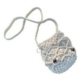 thumbnail image 2 of Classic Summer Beach Handbag Bucket Bag Multipurpose Lady Beach Ph Purse White, 2 of 8