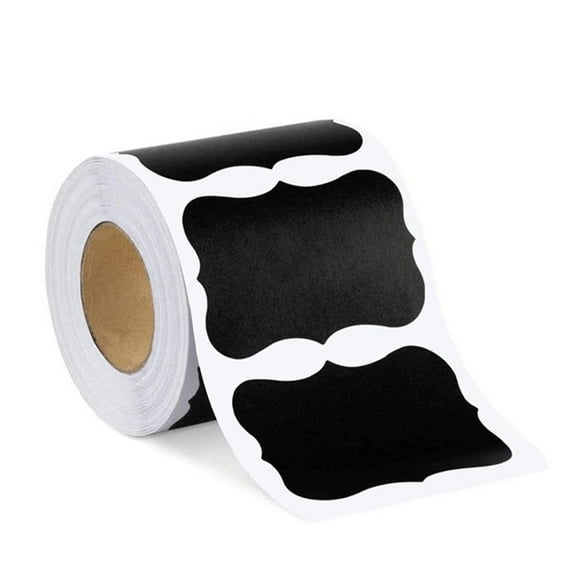 150/300pcs Blank Chalkboard Labels Removable Sticker for Kitchen Canning Mason Spice Jars