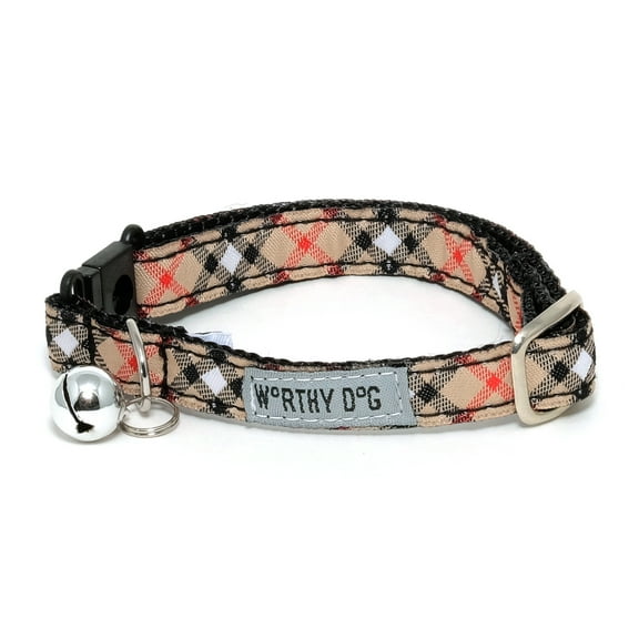 Bias Plaid Cat Collar