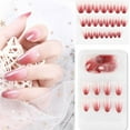 thumbnail image 2 of False Nail Removable Wearable Simple Charming Tips with Various to Apply Smooth Surface Various Shapes Fake Fingernail Strong Viscosity Charming Paster 19, 2 of 8