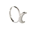 thumbnail image 1 of 1 en aleación de plata, de media , joyería nupcial de moda para bodas, 18 mm Fernando anillos de la joyería, 1 of 5