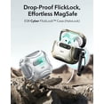 thumbnail image 3 of ESR Protection Case Compatible with AirPods Pro 3 Case (2025), Drop-Proof Lock & Easy Open, Cyber Series, Grey, 3 of 10