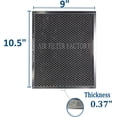 thumbnail image 2 of 9 x 10-1/2 x 3/8 Range Hood Charcoal Carbon Filters 2-Pack, 2 of 6