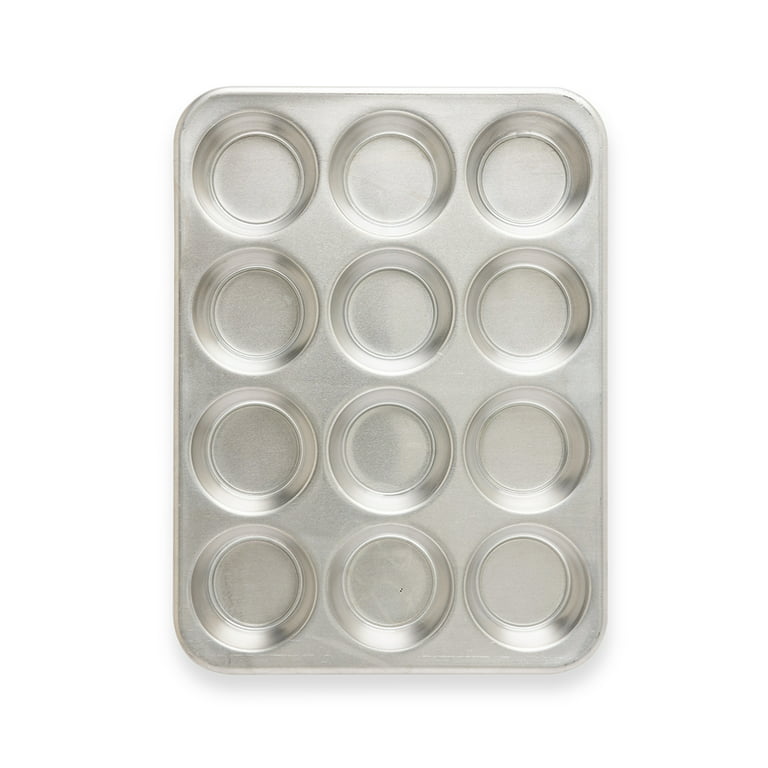 Muffin Pan, 12 Cupcake Pan, 2 Sets of Nonstick Brownie Bakeware Muffin Tin,  Cupcake Tray, Baking Pan for Kitchen Oven, Black 13.9 x 10.5 x 1.2 inches