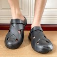 thumbnail image 6 of Dakaela Garden Clogs for Men Lightweight Waterproof Closed Toe Sandals with Arch Support Comfortable Slip on Slides Indoor Outdoor Size 7.5,Black, 6 of 7
