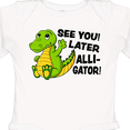 thumbnail image 4 of Inktastic See You Later Alligator Boys or Girls Long Sleeve Baby Bodysuit, 4 of 5