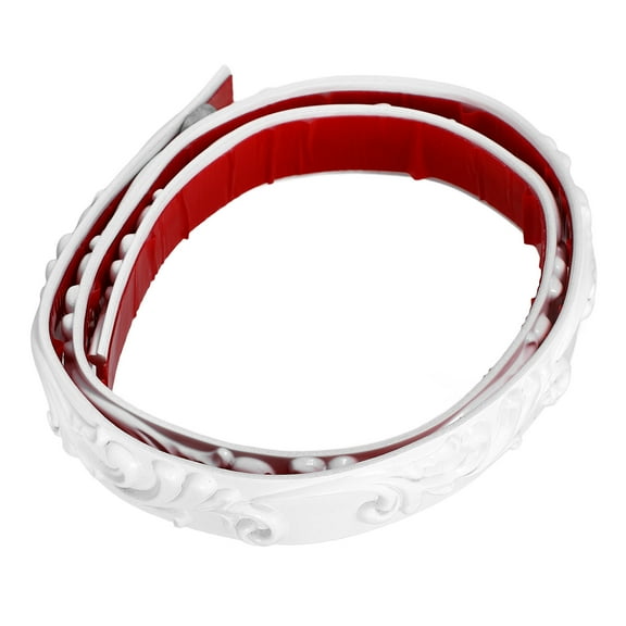 KALLORY Adhesive Molding Trim Molding Trim White PVC 1 Roll