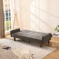 thumbnail image 3 of Segmart ,Multifunctional Sleeper Sofa, Couch Recliner Convertible Bed, Modern Adjustable Futon Couch Bed, Home Upholstered Sofa Bed with Reversible Chaise, 3-Seat Couch Sleeper for Living Room, 3 of 8
