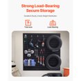 thumbnail image 2 of KFFKFF Slat Wall Paneling, 4 x 4 ft, PVC Garage Slatwall with Modular Design, Black Slat Wall Easy-to-Install Adjustable Slatwall Panel with Coupling Structure & DIY Cutting, 2 of 9