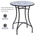 thumbnail image 4 of Outsunny Mosaic Round Patio Table with Ceramic Tabletop, Balcony Side Table, 4 of 10