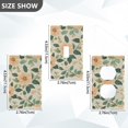 thumbnail image 7 of Yayeee Blank Wall Plate Cover 1-Gang 4.5"x2.7" Home Unused Decorative Outlet, Floral Design, 7 of 7