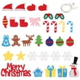 thumbnail image 4 of Leonard DIY Felt Christmas Tree Set Plus Snowman, DIY Wall Christmas Felt Tree, Xmas Decorations Wall Hanging 32 Ornaments Kids Gifts Party Supplies, 4 of 7