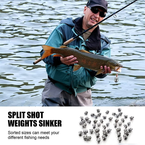 Photo of lead split shot fishing weights / sinkers