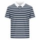 thumbnail image 3 of Mens Manga Corta Botón Abajo Camisas Patchwork Fallow Patrón Cuello Redondo Deportes Top para Diario, 3 of 6