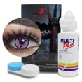 thumbnail image 1 of Pupilentes - Lentes de Contacto de Color Fantasía para Maquillaje y Disfraces de Halloween | Pupilentes de Colores para Cosplay Anime | Disfraz Halloween Mujer y Hombre - Morado, 1 of 1