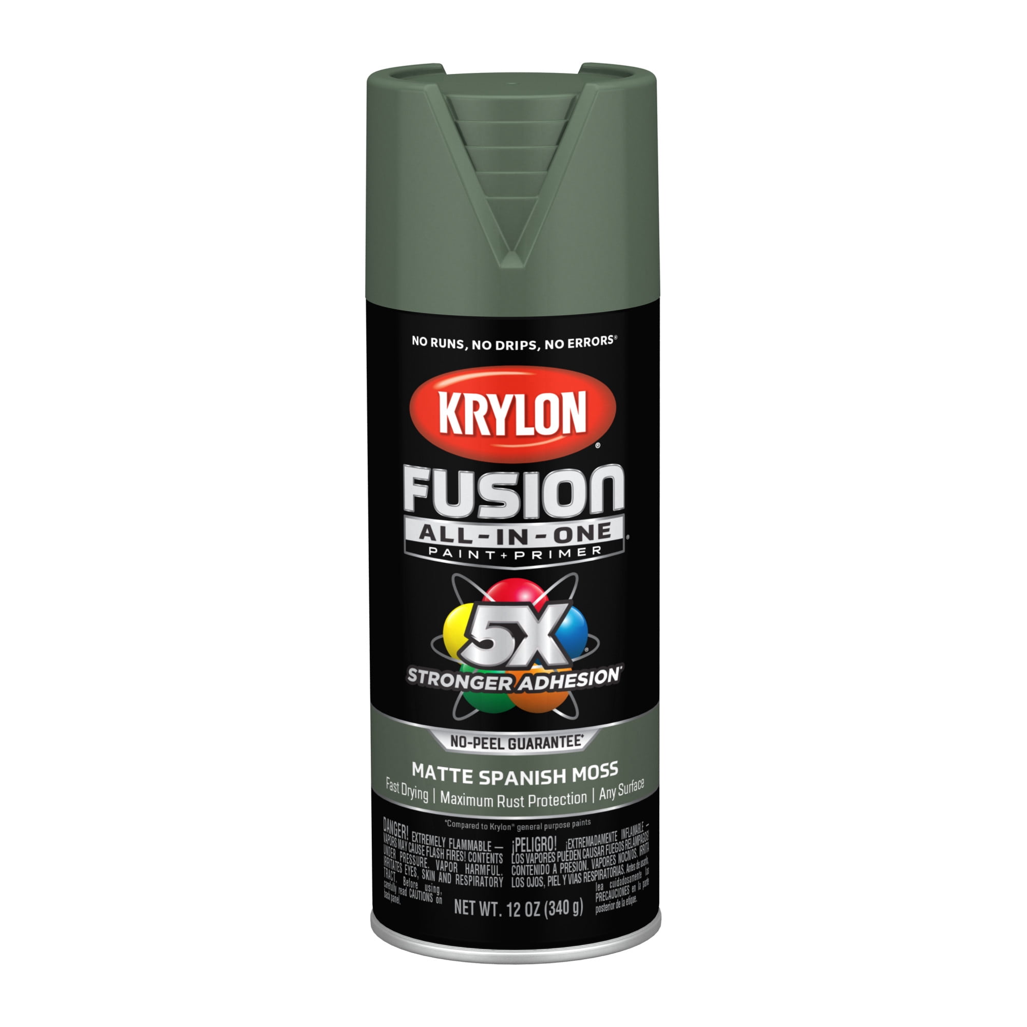 Krylon Fusion All-In-One, Matte, Spanish Moss, 12 oz