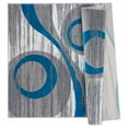 thumbnail image 5 of MDA Home Orelsi Gray/Blue Contemporary Polypropylene Area Rug - 8'1" x 10'5", 5 of 5