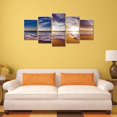 thumbnail image 4 of Moyic Island Sunshine Peace Beach 5 uds Modular lienzo impreso póster Artesanía arena dorada Talla 2 Moyic JJ13192-02, 4 of 6
