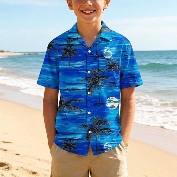 Muscularfit Cocoon Boys Shirts Hawaiian Shirt Boys Button Down Shirt Short Sleeve Shirt Graphic Tees Henley Teen Boy Shirts,12-13 Years
