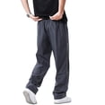thumbnail image 6 of Domuza Men's Parachute Sweatpants Y4k Baggy Track Pants Drawstring Wide Leg Casual Trousers Streetwear Gray XL, 6 of 7