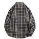 thumbnail image 5 of Ceisia Men's Relaxed Plaid Shirt | Long-Sleeve Turndown Collar Casual Top (Navy/Brown) Gift, 5 of 5