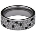 thumbnail image 4 of Puzzle Tungsten Carbide Ring, 4 of 9