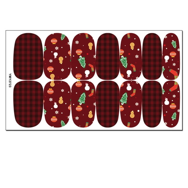 Pegatinas para uñas para decoración de uñas, pegatinas para uñas para mujer, pegatinas navideñas para uñas, calcomanías autoadhesivas para uñas, regalos para mujeres, pegatinas de decoración DIY para