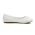 thumbnail image 2 of DREAM PAIRS Girls Dress Shoes Cute Bow Flower Girl Slip-on Ballet Flats (Little Kid/Big Kid), 2 of 5