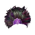 thumbnail image 1 of Tocado de plumas para fiestas temáticas de danza y presentaciones escénicas Púrpura, 1 of 9