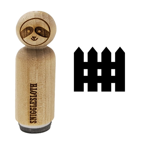 Picket Fence Solid Rubber Stamp for Scrapbooking Crafting Stamping - Mini 1/2 Inch