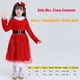 thumbnail image 5 of Disfraz de señora Claus para niñas, vestido de Navidad, fiesta de festival de Navidad, vestido de tutú rojo, disfraz de Papá Noel para bebés, disfraz de Papá Noel para niños, 5 of 5