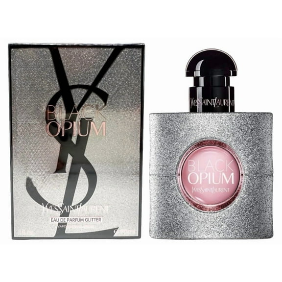 YSL Black Opium by Yves Saint Laurent 3.0 oz Eau de Parfum Glitter Spray for Women