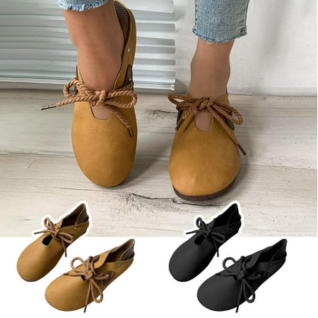 

Rebajas Women Sandal Sandalia para Mujer con Cordones Fondo Plano Color a Juego Solo Dos Pares Zapatos de Trabajo Perezosos con Medio Soporte