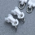 thumbnail image 2 of 50pcs Curtain Rod Rollers Curtain Rail Slides Hook Track Hook, 2 of 5