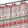 thumbnail image 3 of Red and White Christmas Striped Pattern Shower Curtain 72"x72" ,Bathroom Decorative Shower Curtains Set with 12 Hooks,Modern Waterproof Washable Shower Curtain, 3 of 6