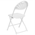 thumbnail image 4 of Kingfisher Lane Contemporary Assembled Fan Back Folding Chair in White, 4 of 4