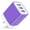 Purple, variant on USB Charger Block,USB Wall Charger Adapter 1Pack FiveBox 3.1A 3-Ports USB Fast Charging Block USB a Charger Power Adapter,White