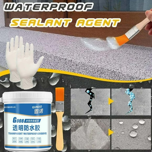 Deals! Gspmoly Transparent Waterproofing Adhesive Acrylic Coating Bathroom Without Smashing Brick Leakage Materials 350Ml Deals