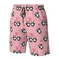 thumbnail image 5 of Kdxio Valentine'S Day Panda Pattern Mens Casual Shorts - Drawstring Summer Beach Sports Shorts for Men, 5 of 9
