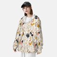 thumbnail image 3 of Rocae Cartoon Chickens Print Breathable Sun Protection Hoodie Quick-Dry Lightweight Long Sleeve Hoodie Unisex Running Sports Shirt X-Large, 3 of 7