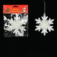 thumbnail image 3 of CuiLiyq Plastic Glitter Snowflake Ornaments, for Christmas Tree and Winter Party Decorations, 3 of 5